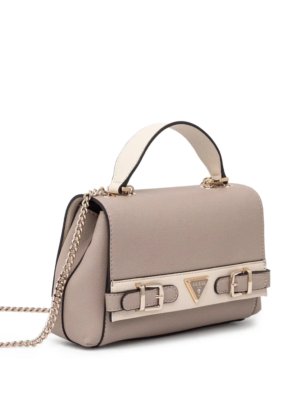 GUESS USA Gewatteerde mini-schoudertas Beige