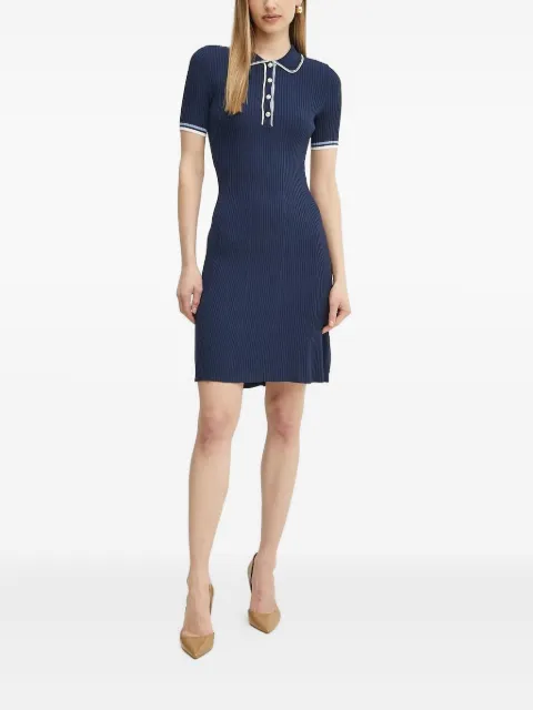 GUESS USA ribbed polo mini dress