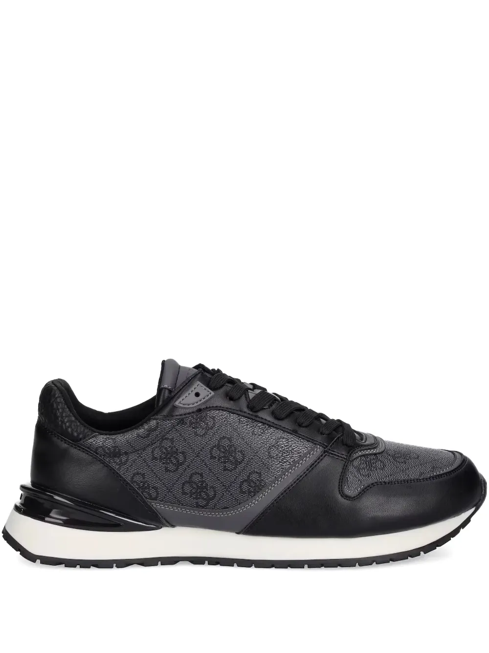 GUESS USA Island monogram mesh-panel sneakers | Black | Image 1