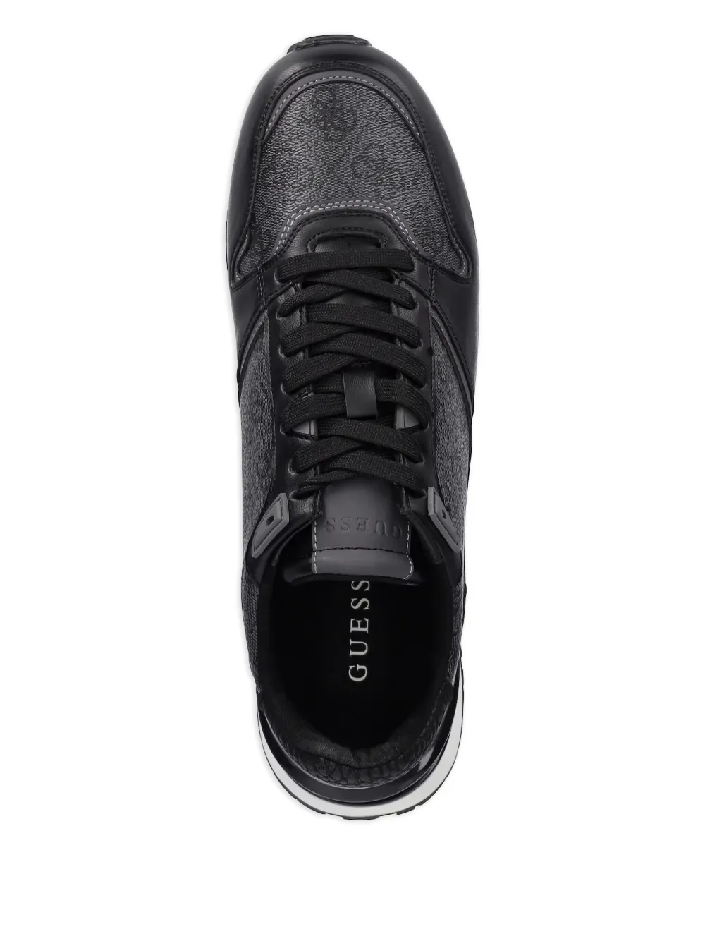 GUESS USA Sneakers met mesh vlak en monogram Zwart