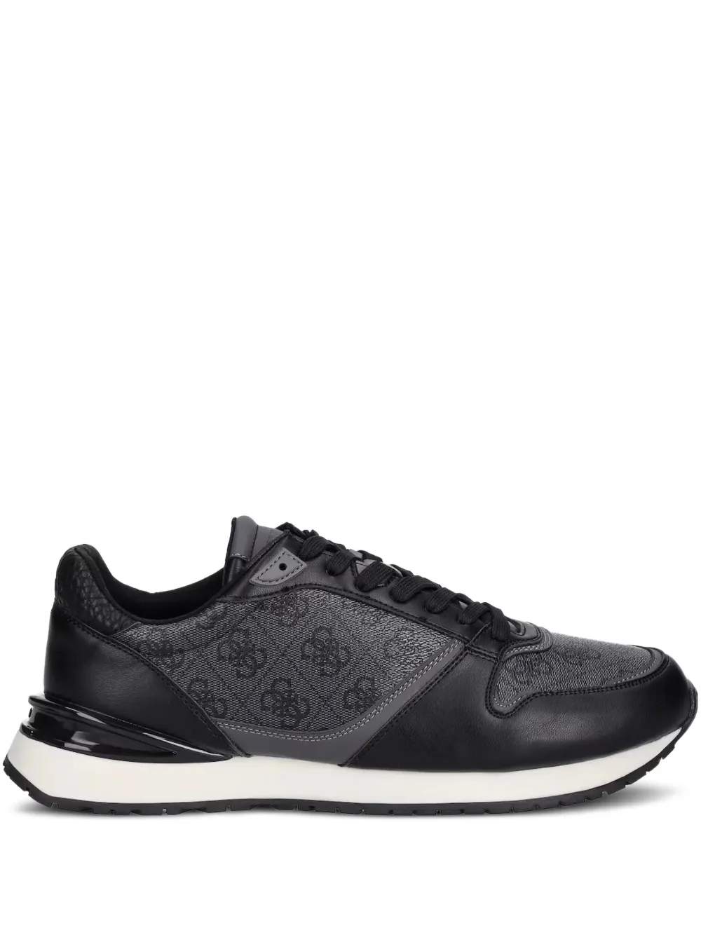 GUESS USA Island monogram mesh-panel sneakers | Black | Image 1