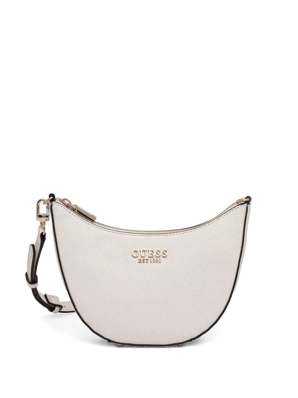 GUESS USA Fedana curved structured shoulder bag | Neutrals | Image 1