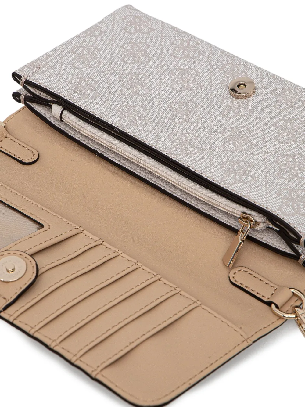 GUESS USA Noelle clutch met omslag Beige