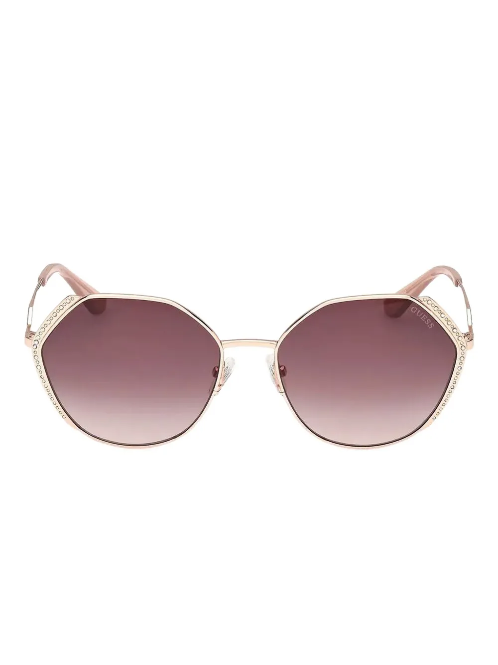 GUESS EYEWEAR ラウンドフレーム サングラス - ピンク GUESS EYEWEAR ラウンドフレーム サングラス - ピンク
