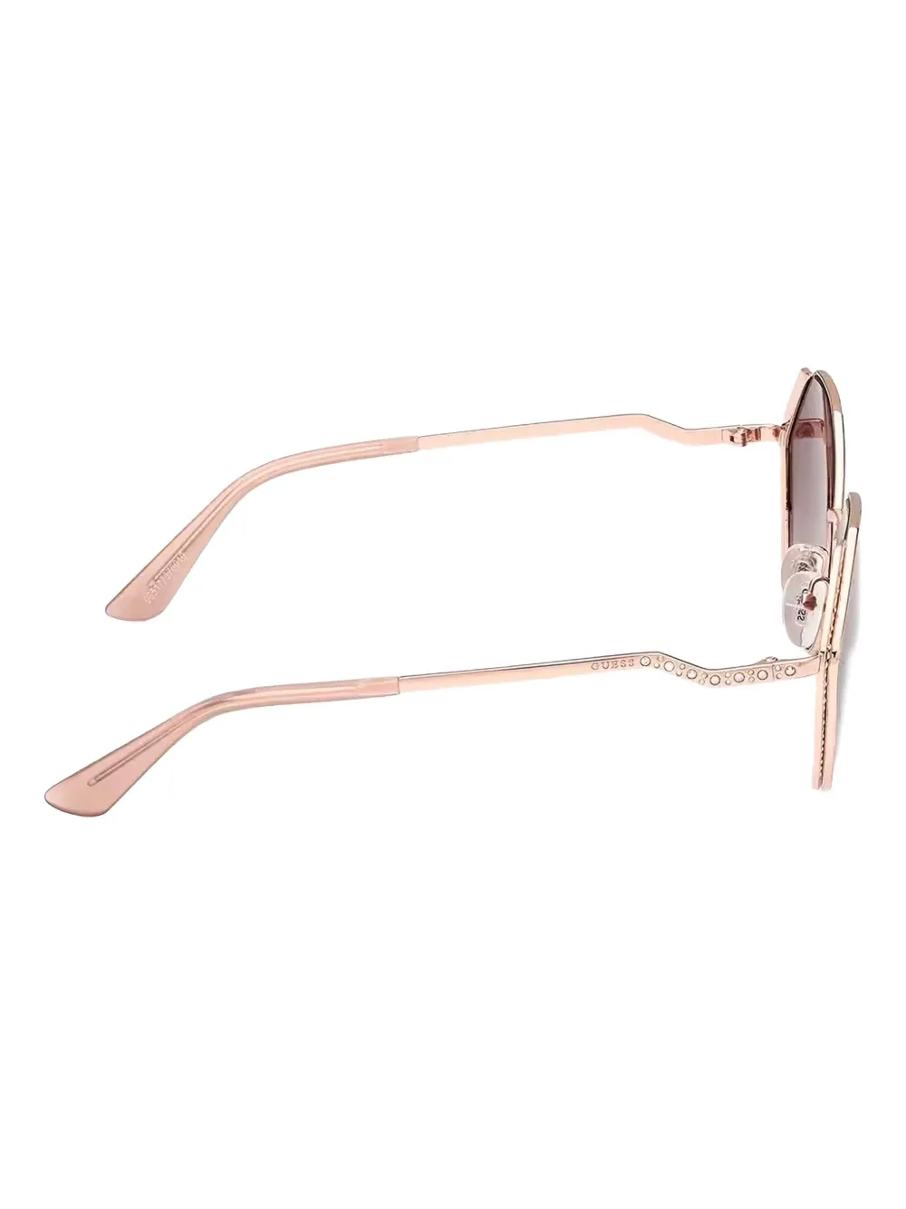 GUESS EYEWEAR Zonnebril met rond montuur Roze