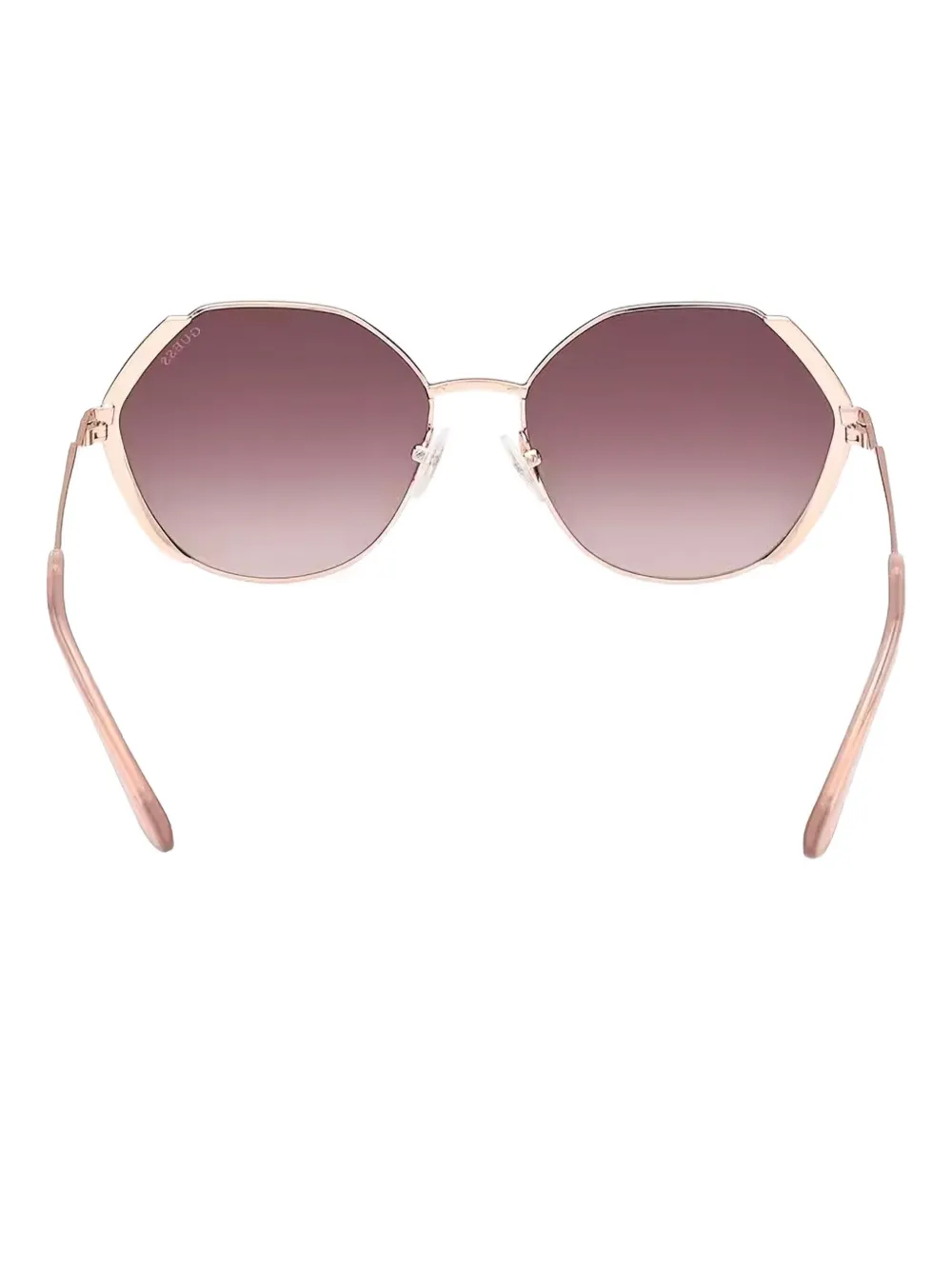 GUESS EYEWEAR Zonnebril met rond montuur Roze