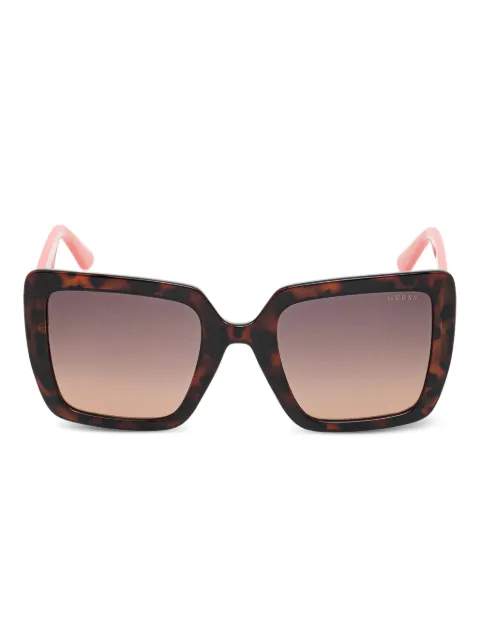 GUESS EYEWEAR lentes de sol con armazón geométrica estilo carey