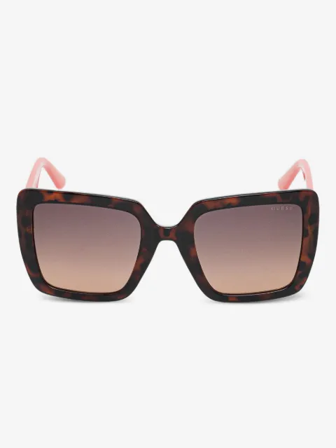 GUESS EYEWEAR lentes de sol con armazón geométrica estilo carey