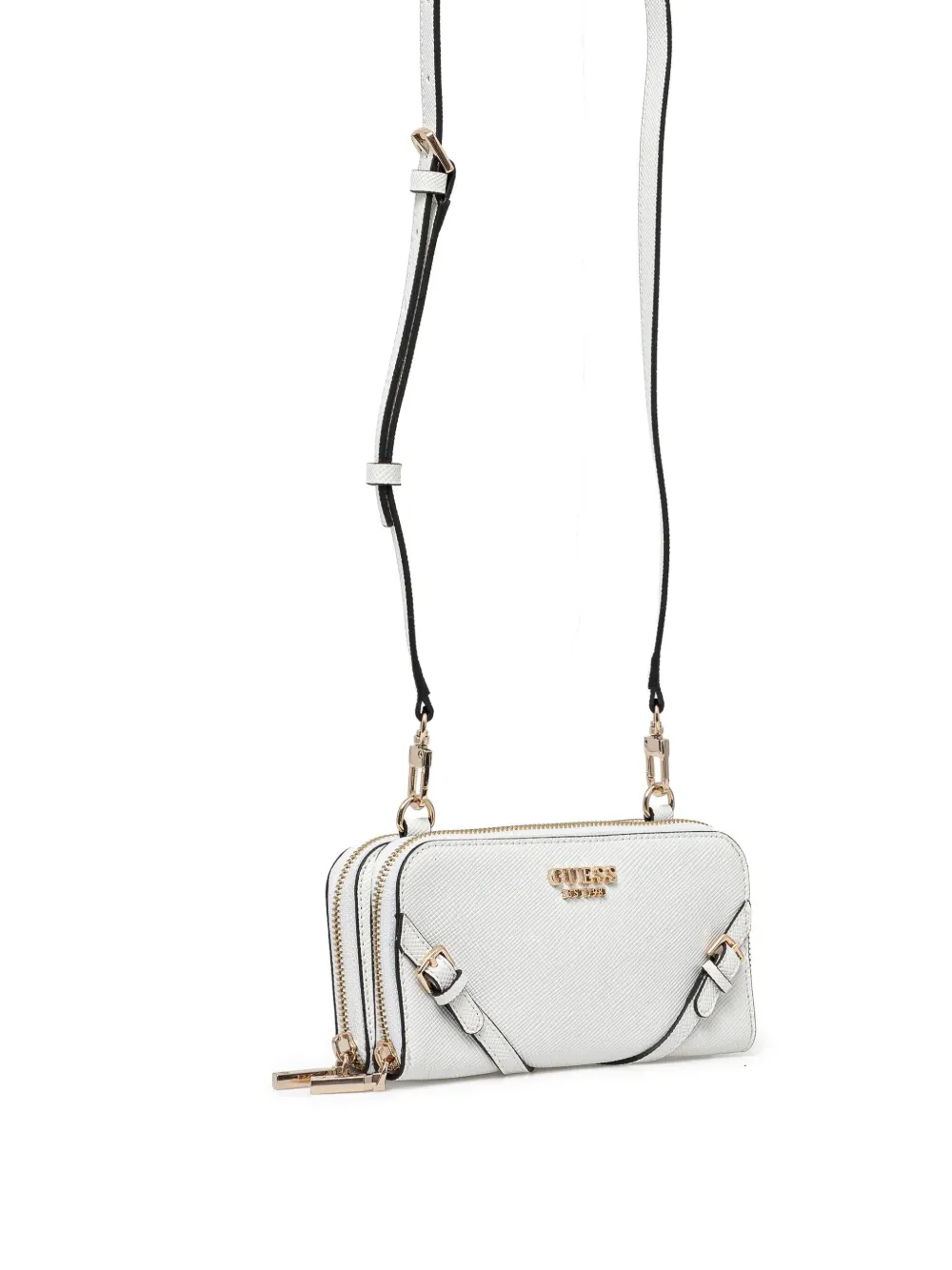 GUESS USA Crossbodytas met logoplakkaat Wit