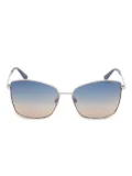 GUESS EYEWEAR cat-eye sunglasses - Gold