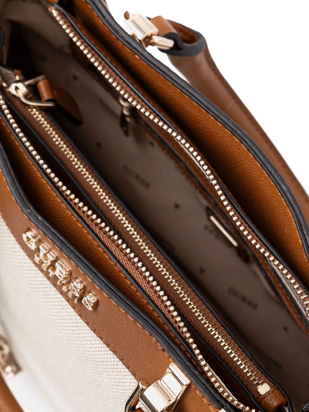 GUESS USA Heuptas met logoplakkaat Beige