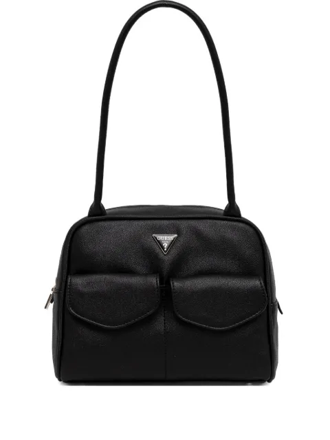 GUESS USA dual-pocket faux-leather shoulder bag