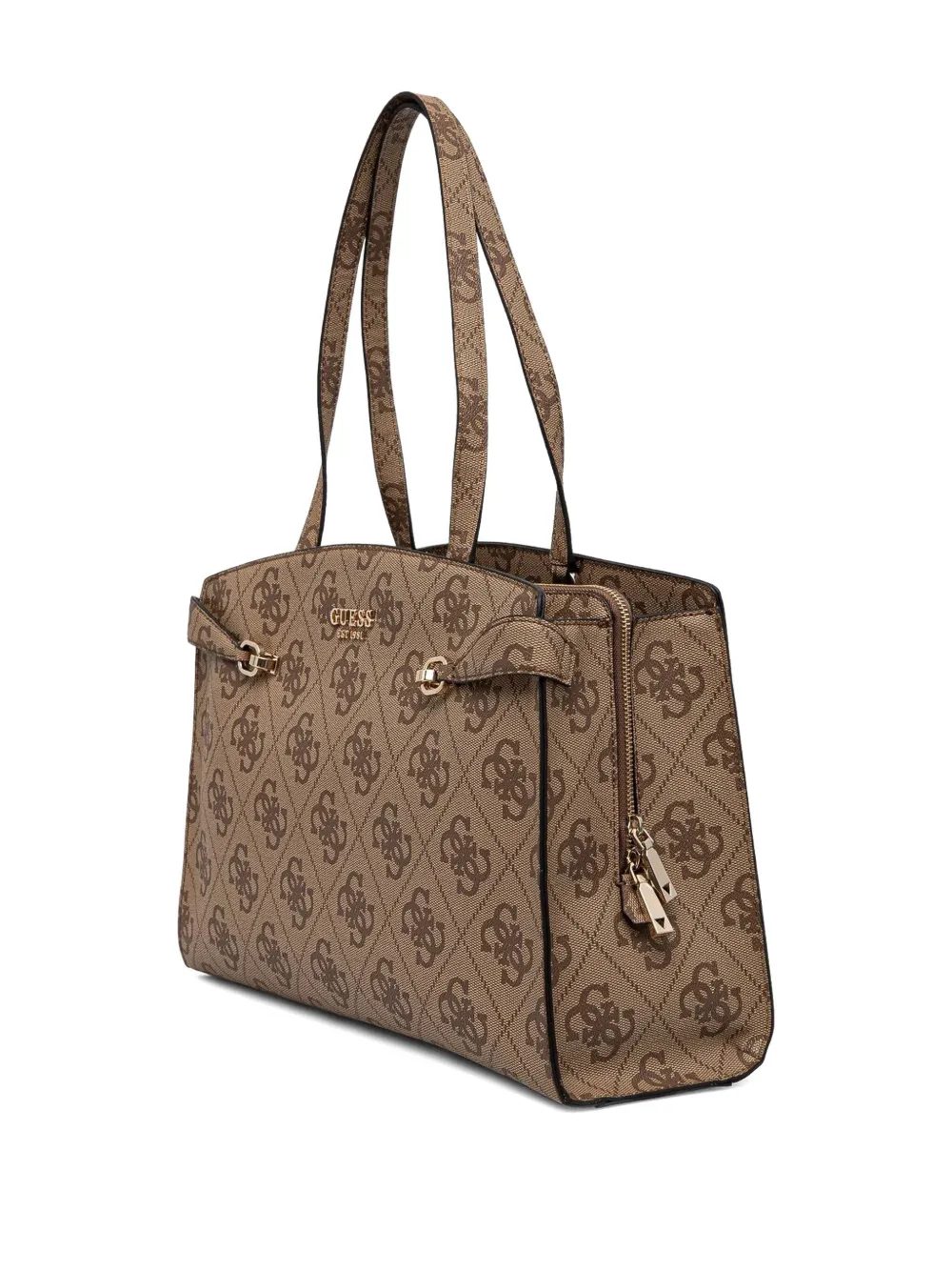 GUESS USA Shopper met monogram - Bruin