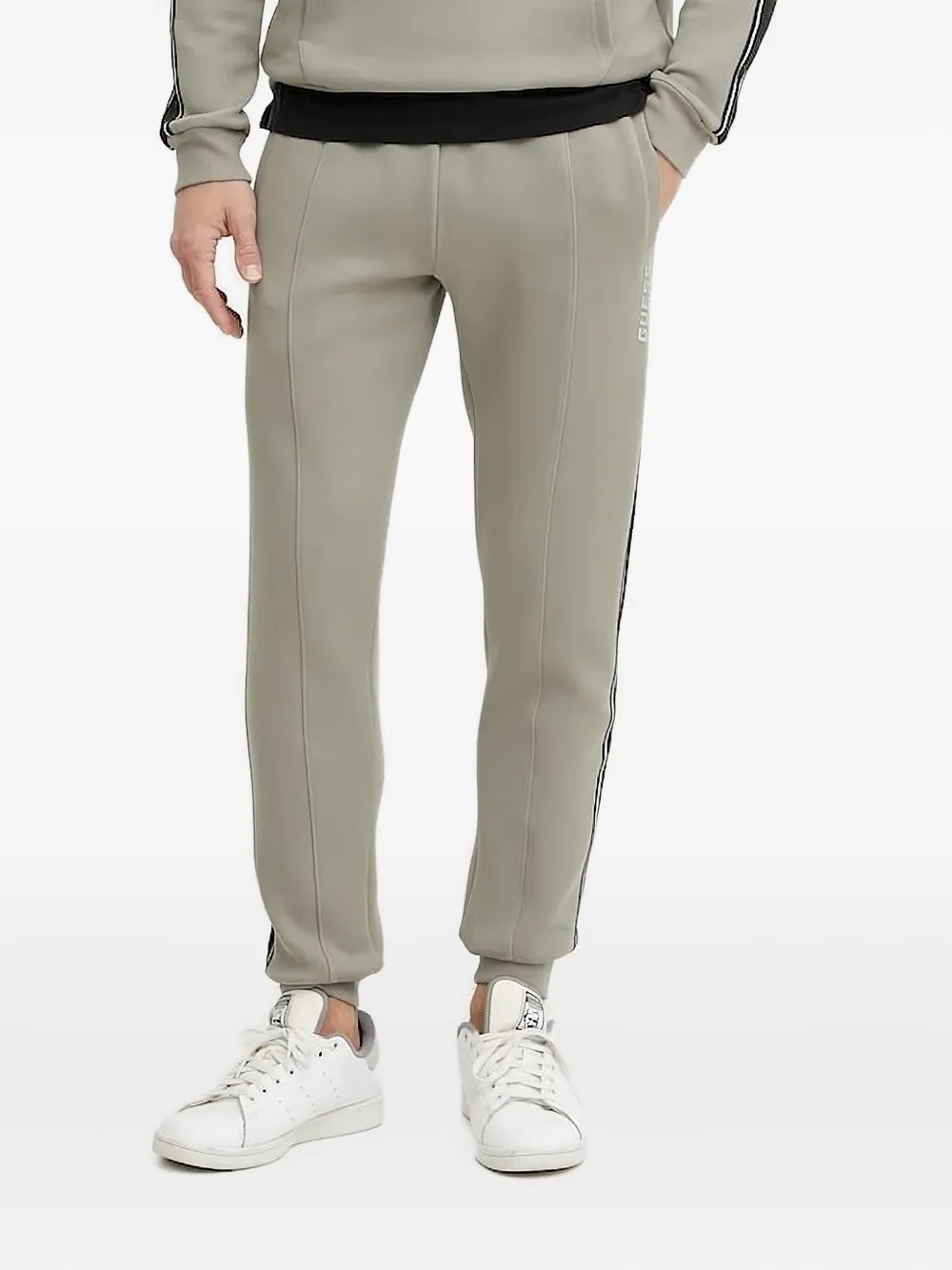 GUESS USA logo-print trousers - グレー GUESS USA logo-print trousers - グレー