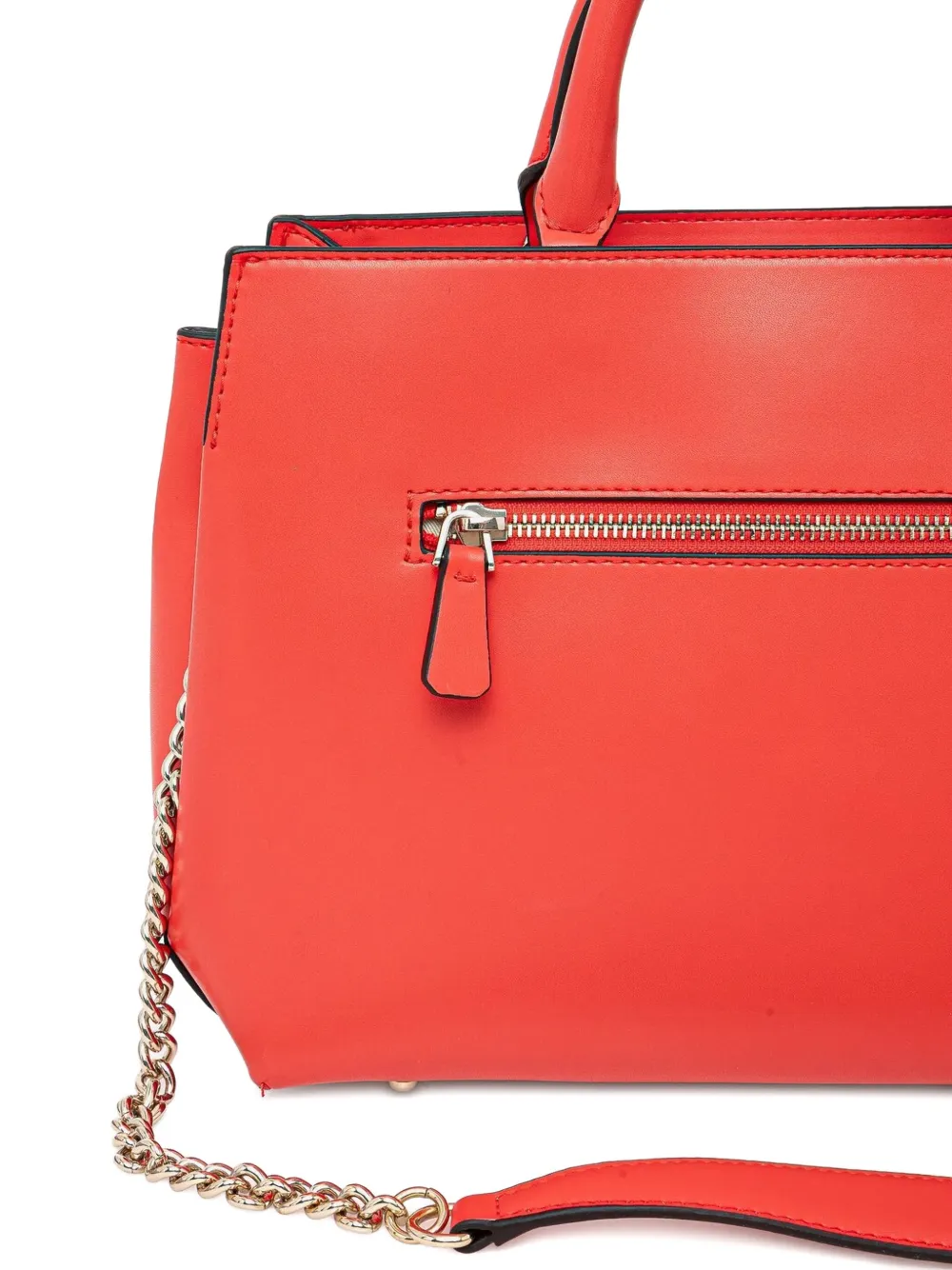 GUESS USA Handtas met kettingbandje en structuur Rood