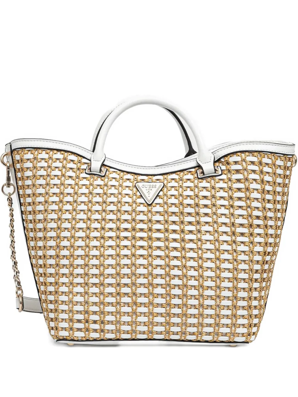 Guess Usa Atalia Woven Tote Bag