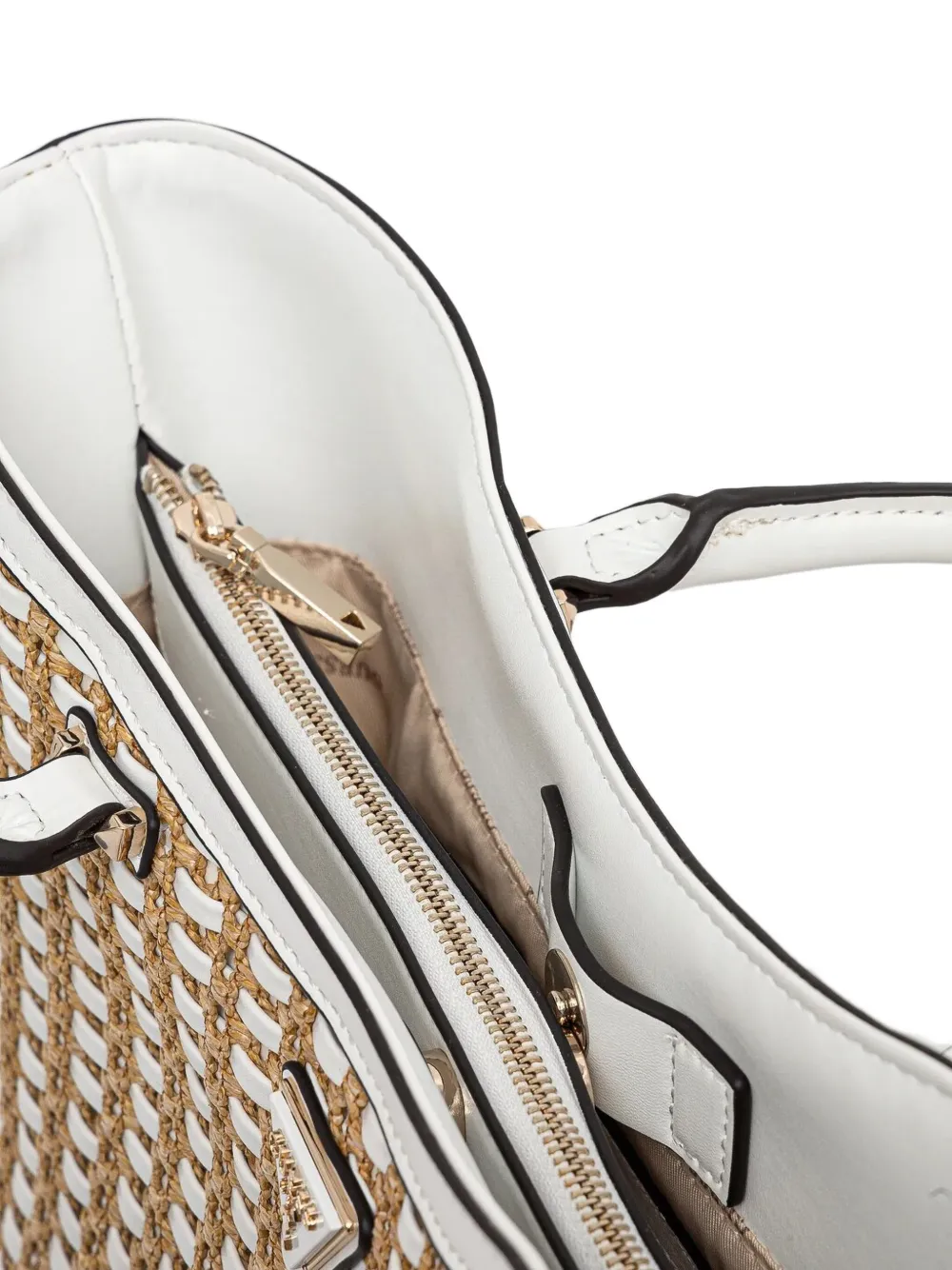 GUESS USA Rieten shopper Beige