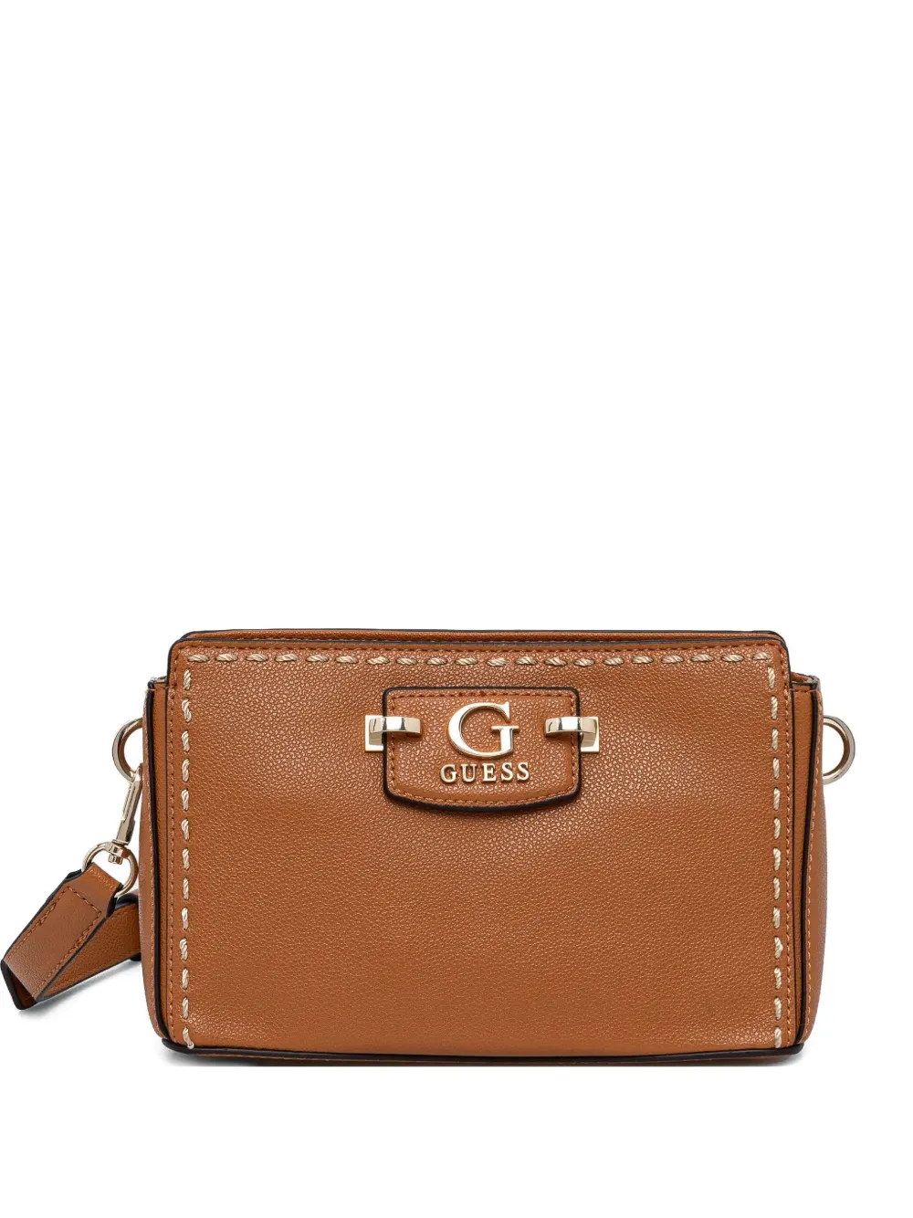 GUESS USA mini Nastra cross body bag | Brown | Image 1