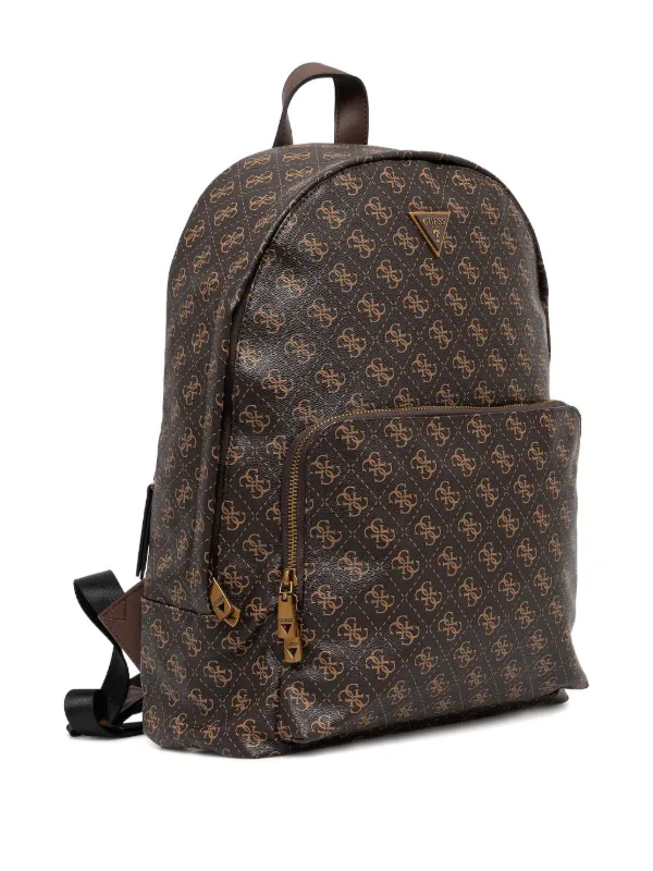 GUESS USA Vezzola Monogram Leather Backpack Brown FARFETCH AZ