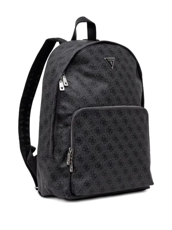 GUESS USA Vezzola Monogrammed Backpack Black FARFETCH ID