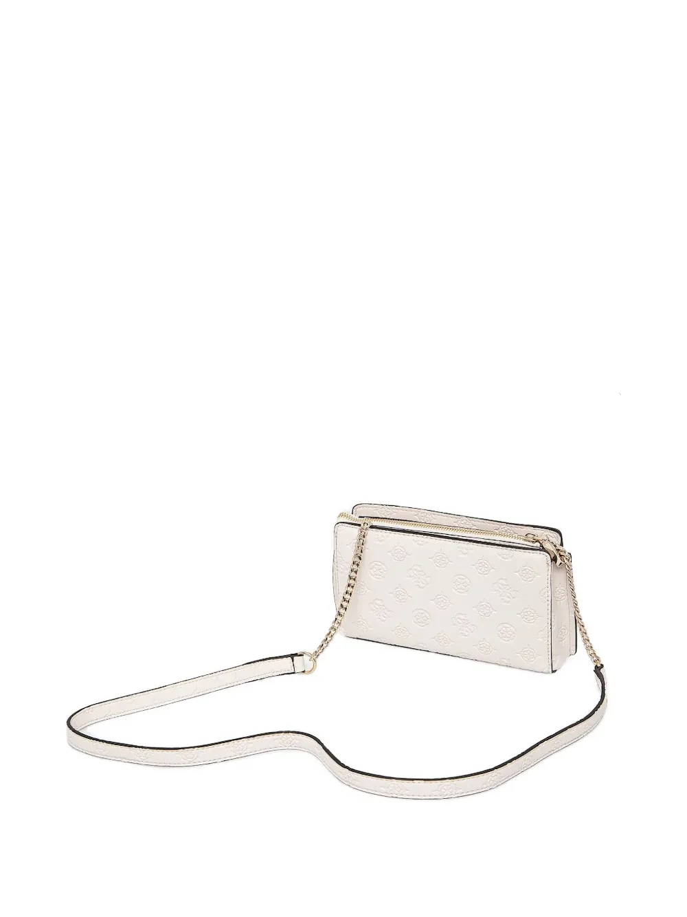 GUESS USA Zarela 4G mini-crossbodytas met logoplakkaat Beige