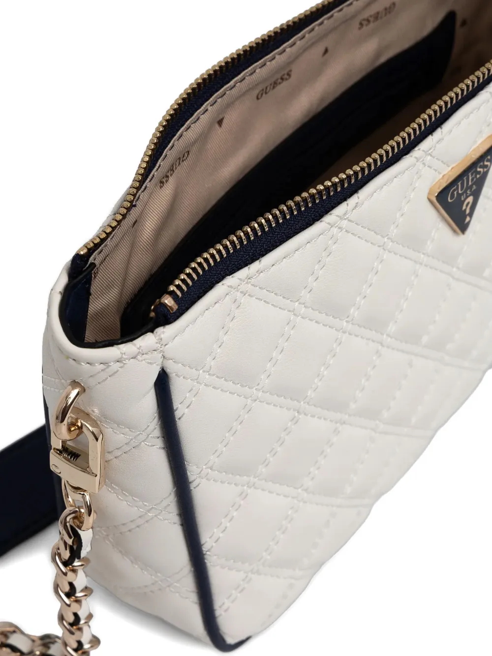 GUESS USA Gewatteerde schoudertas WTV WHITE