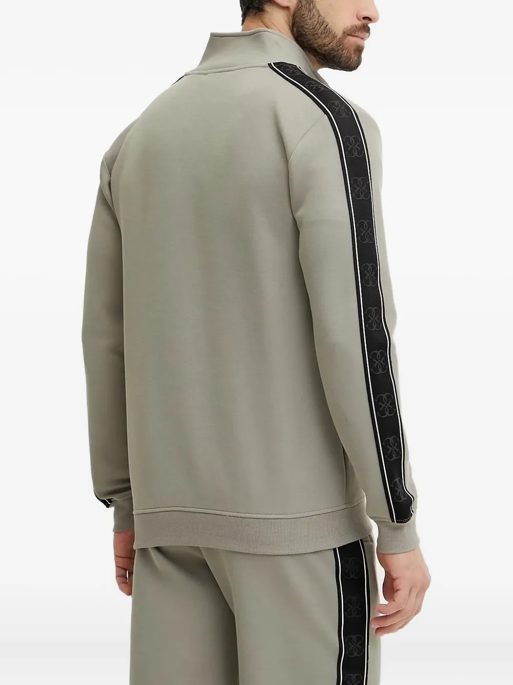 GUESS USA Sweater met logopatch - Grijs