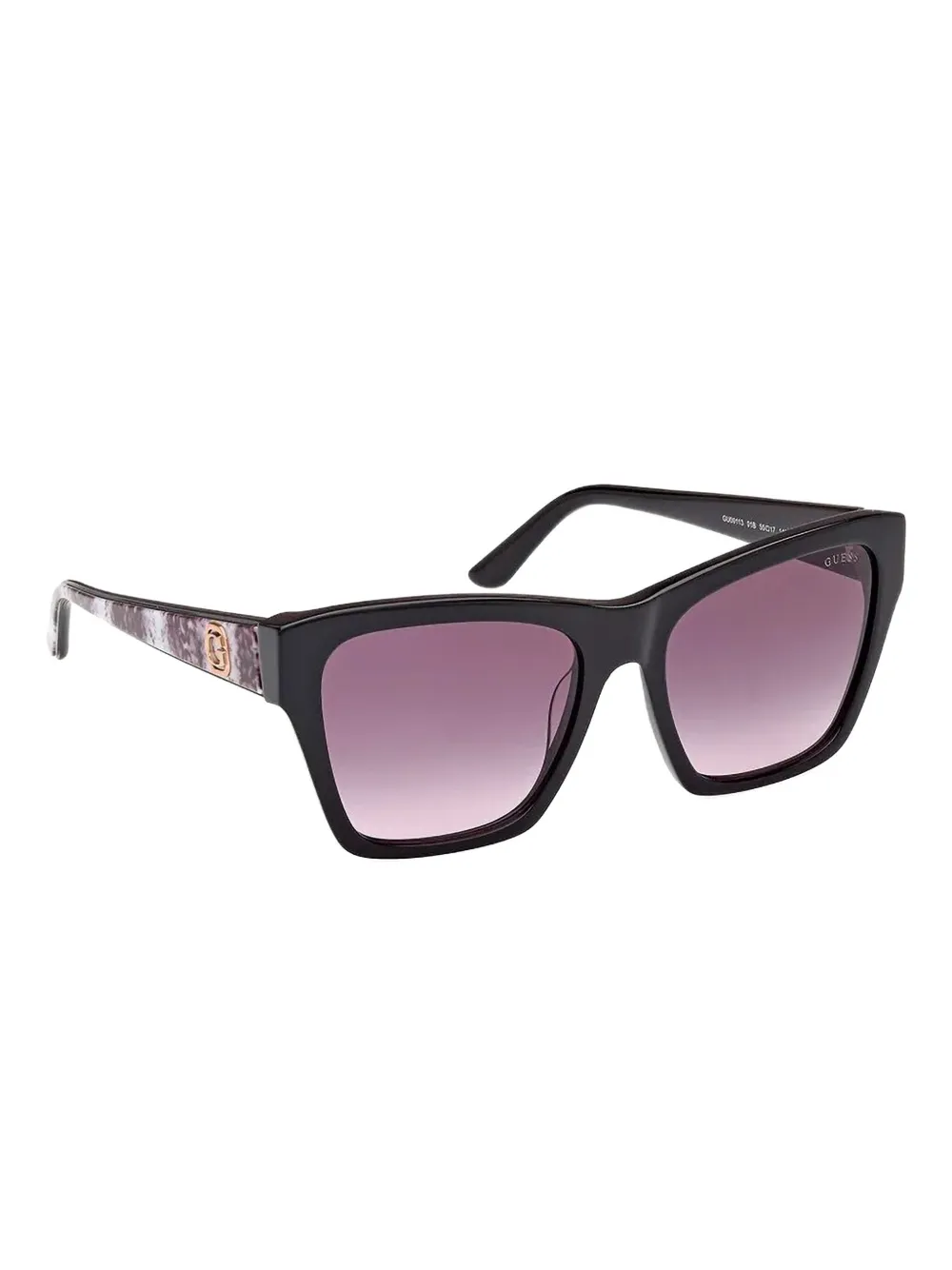 GUESS EYEWEAR Zonnebril met vierkant montuur - Zwart