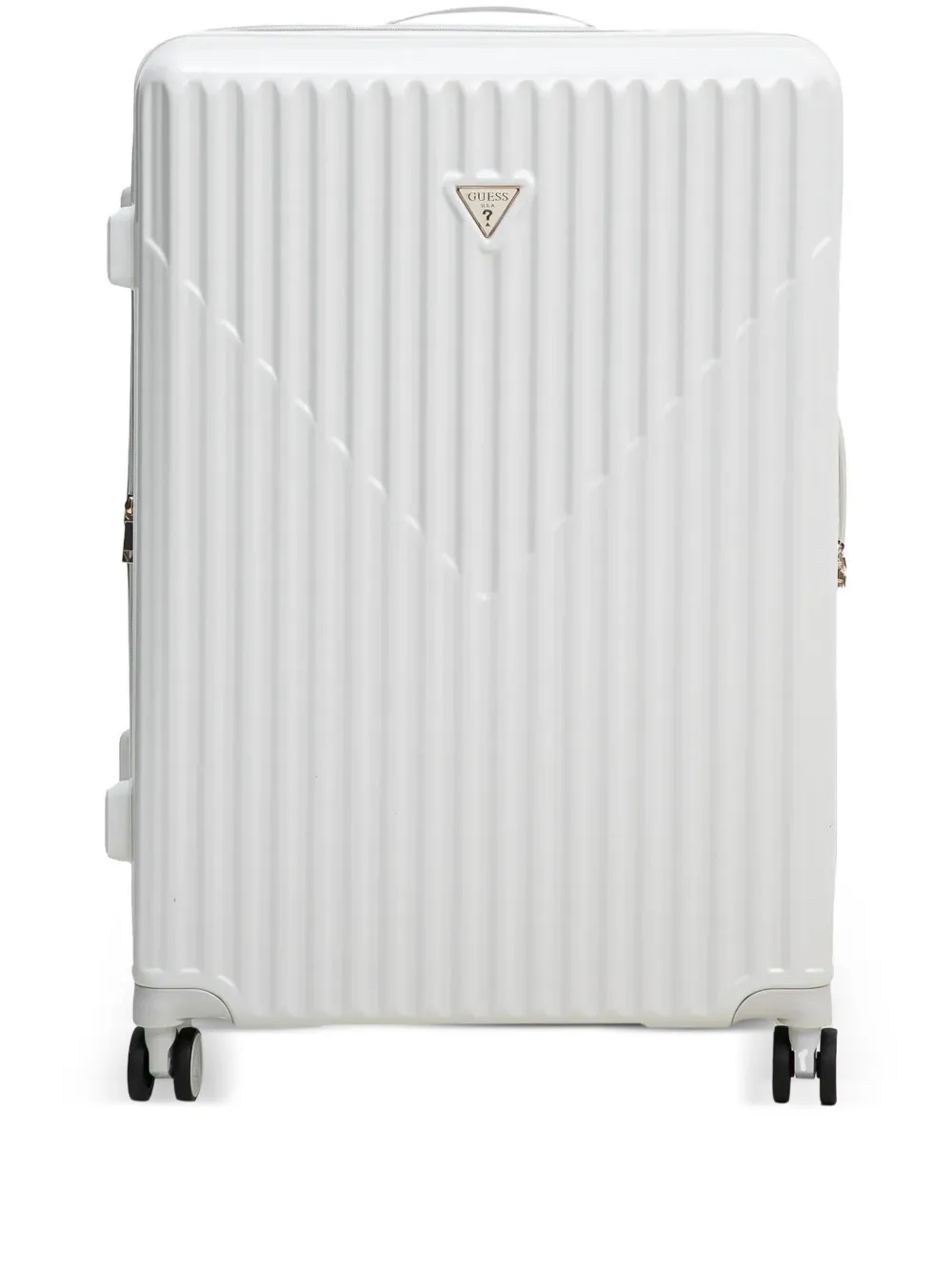 GUESS USA Olbia ridged suitcase | White | Image 1