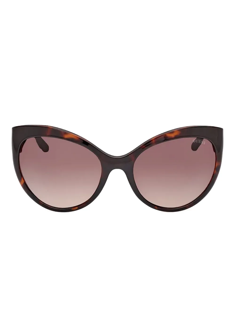 GUESS EYEWEAR Occhiali da sole cat-eye con effetto tartarugato - Marrone