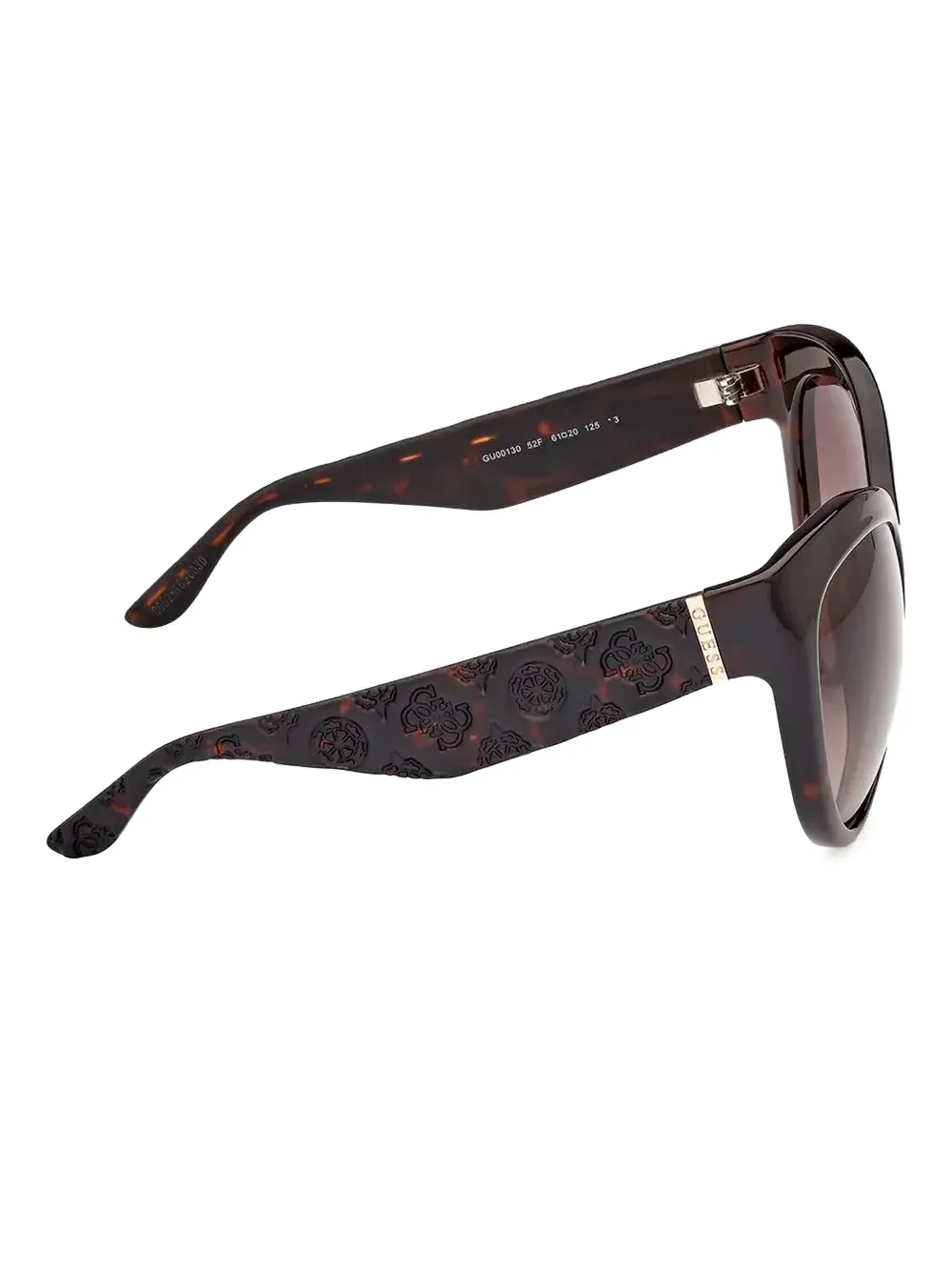 GUESS EYEWEAR Zonnebril met cat-eye montuur en schildpadschild design Bruin