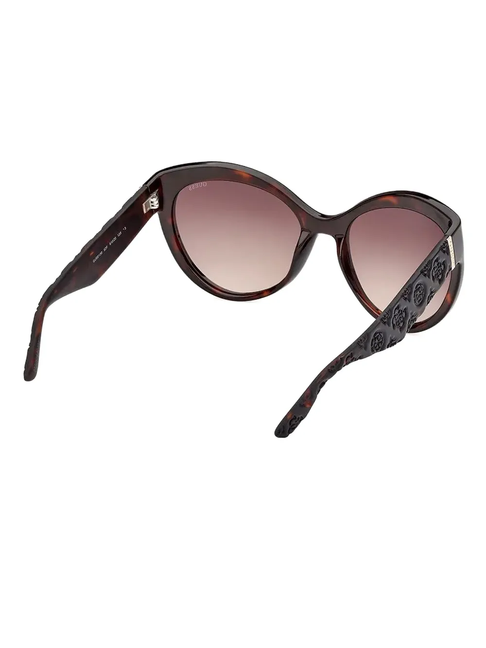 GUESS EYEWEAR Zonnebril met cat-eye montuur en schildpadschild design Bruin
