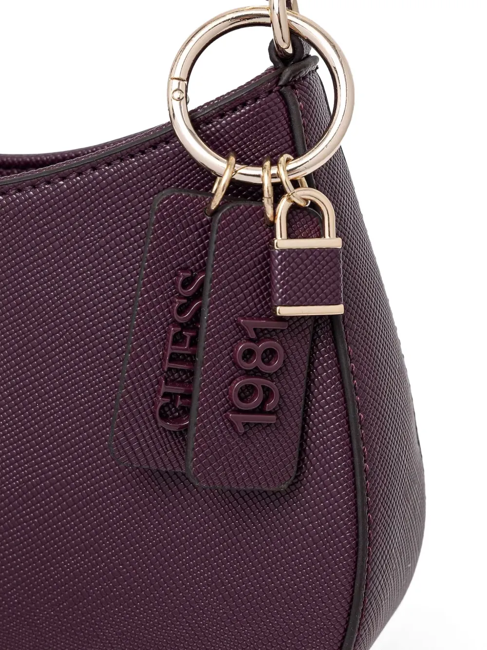 GUESS USA Saffiano leren schoudertas AUB BURGUNDY