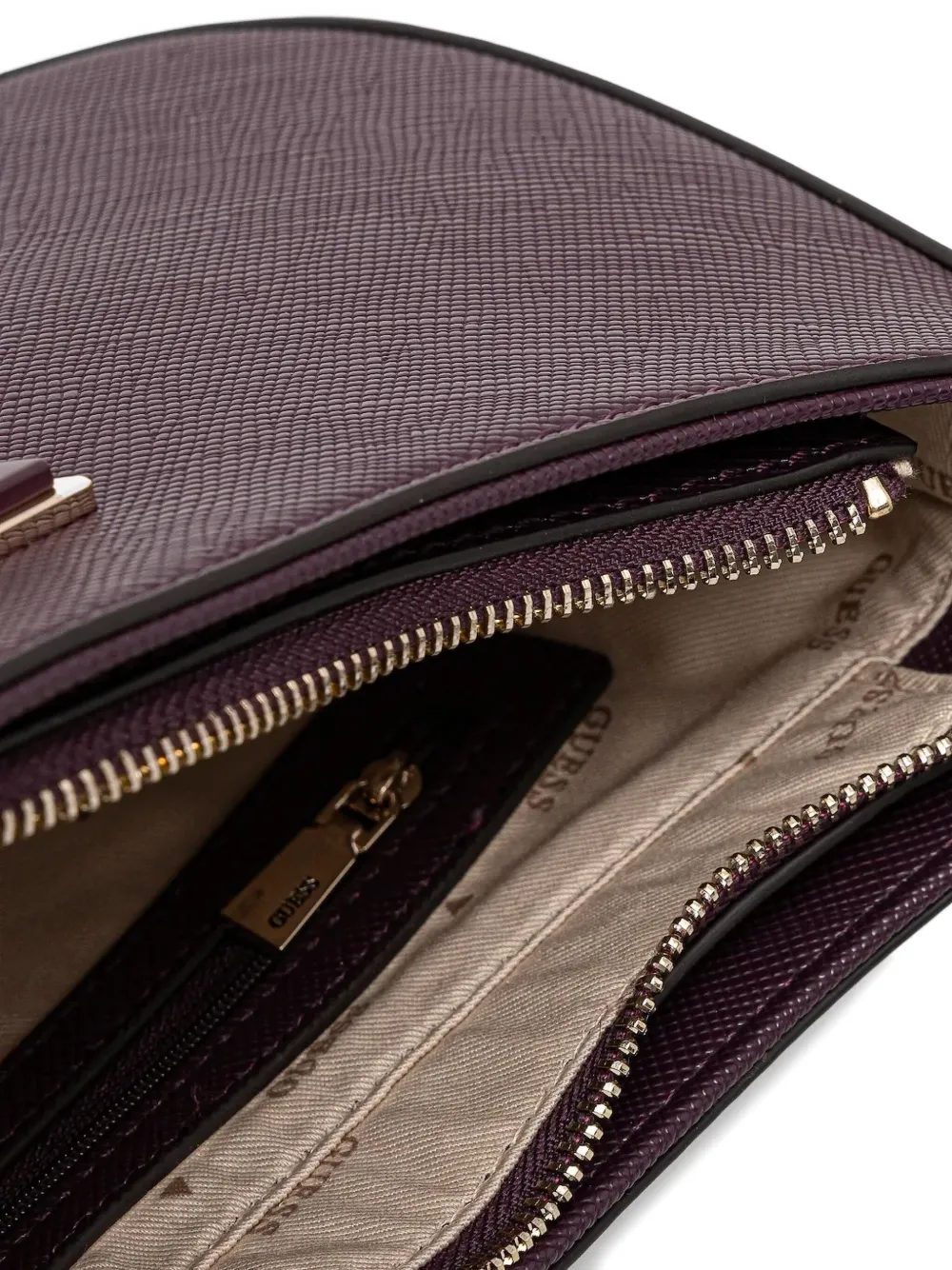 GUESS USA Saffiano leren schoudertas AUB BURGUNDY