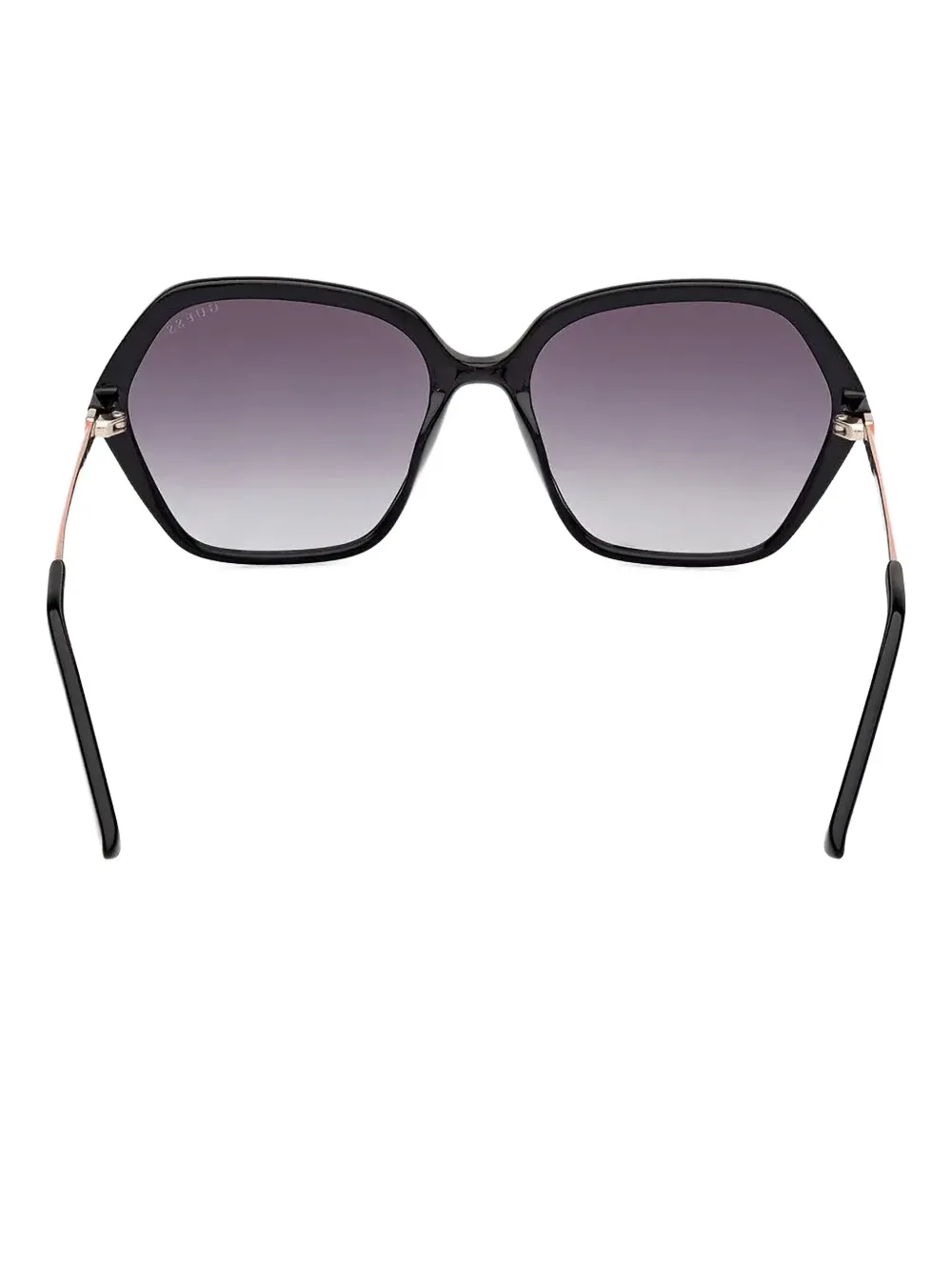 GUESS EYEWEAR Zonnebril met geometrisch montuur Zwart