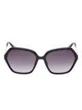 GUESS EYEWEAR geometric-frame sunglasses - Black
