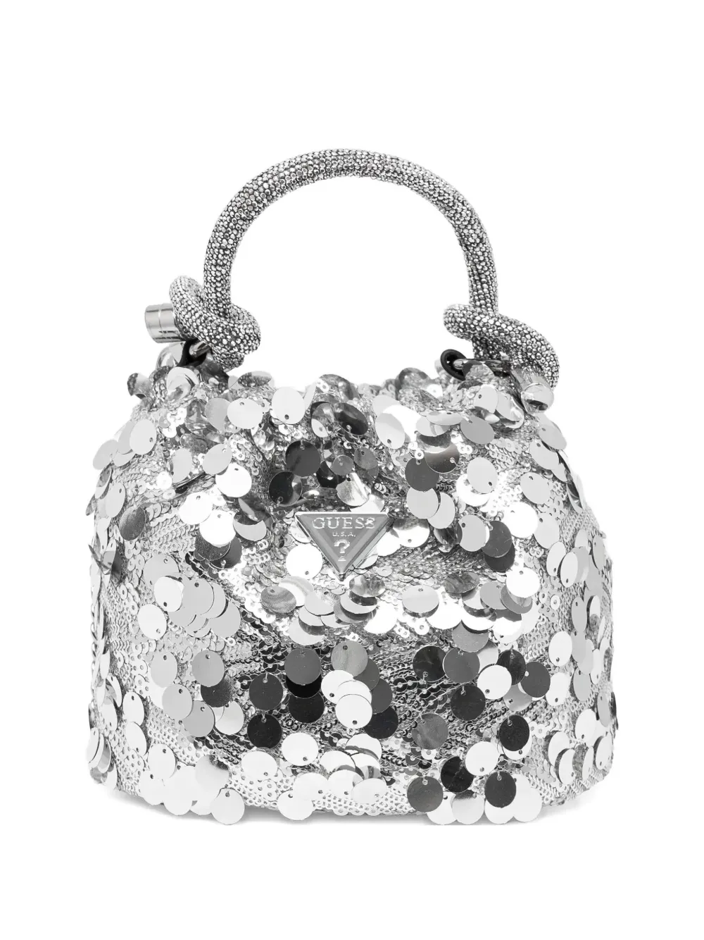 GUESS USA sequin-embellished mini bag | Silver | Image 1
