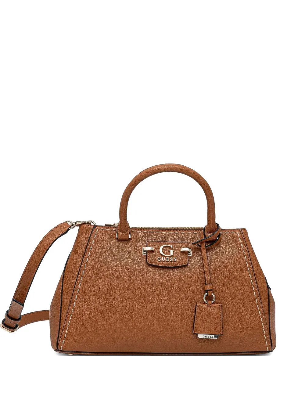 GUESS USA Natra Society stitched-detail tote bag | Brown | Image 1