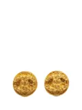 CHANEL Pre-Owned 1994 CC Gold Plated Button Clip On Earrings costume earrings