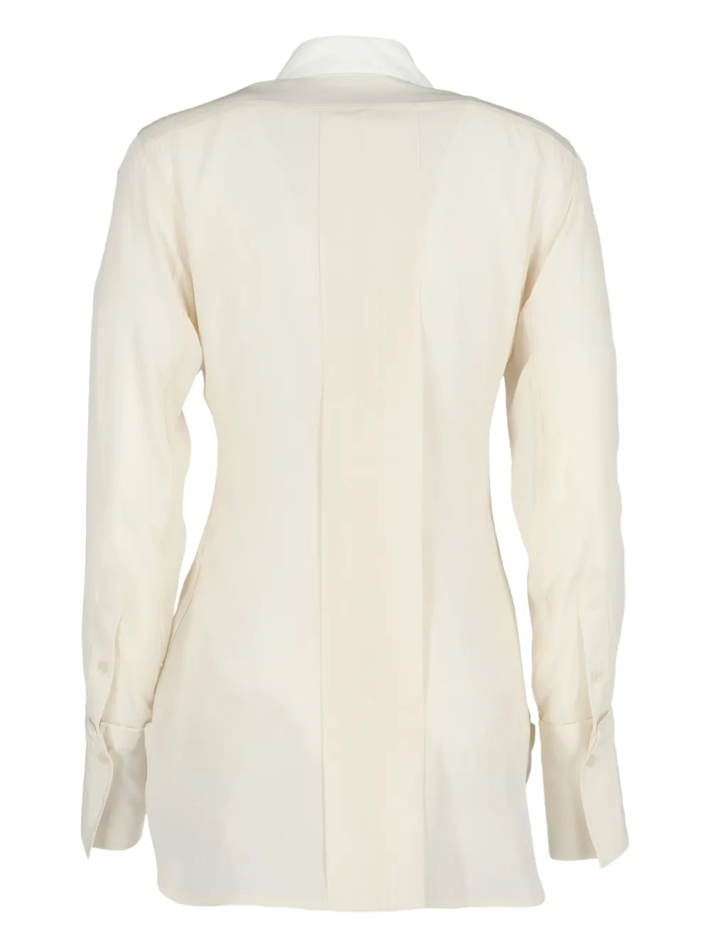 Victoria Beckham Top met contrasterende bies - Beige