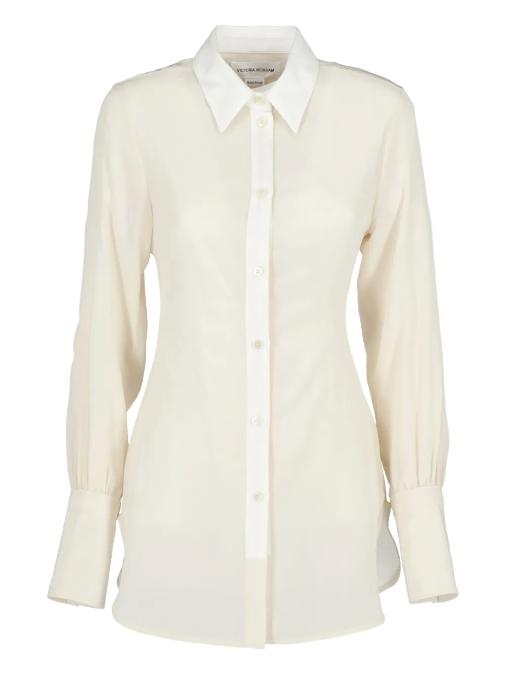 Victoria Beckham Top con pattina a contrasto - Toni neutri