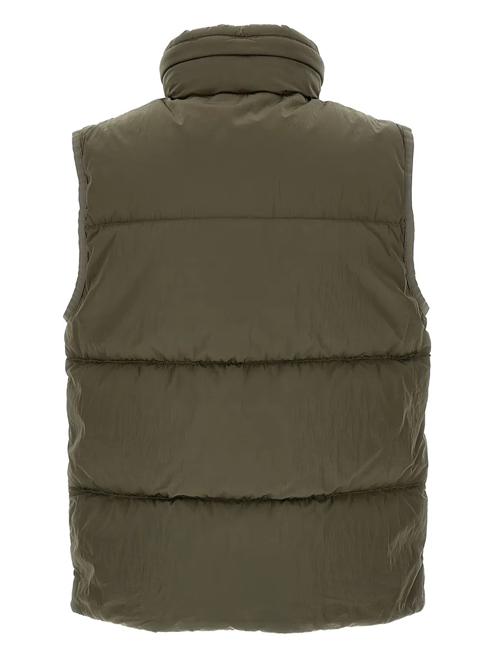 C.p. Company Zip-up Padded Gilet In Gray