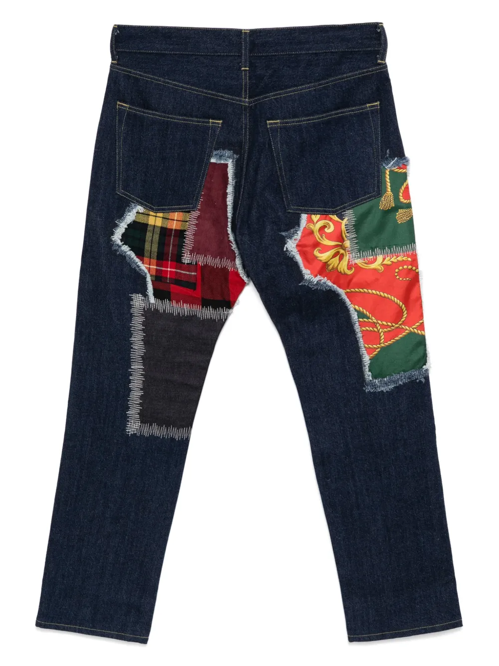 Junya Watanabe MAN patchwork jeans - Blauw