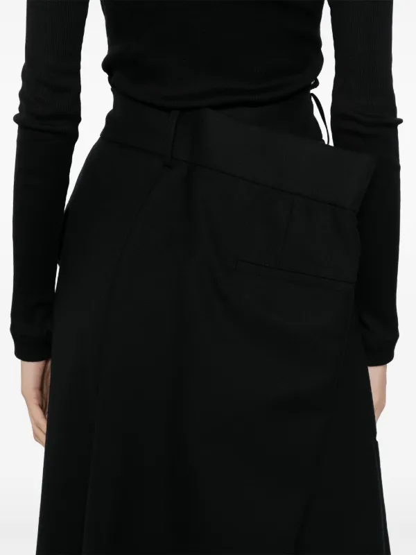 noir kei ninomiya ロンT Noir Kei Ninomiya ロングウエスト スカート | ブラック | FARFETCH JP