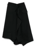 Noir Kei Ninomiya extended waistband skirt - Black
