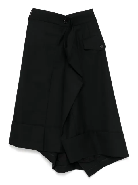 Noir Kei Ninomiya extended waistband skirt