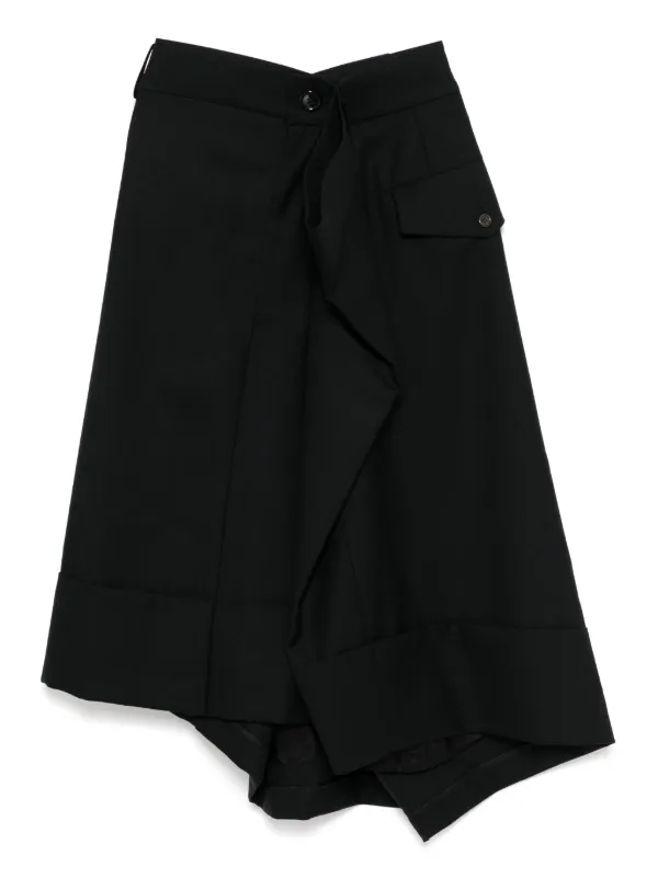 Noir Kei Ninomiya ロングウエスト スカート | ブラック | FARFETCH JP