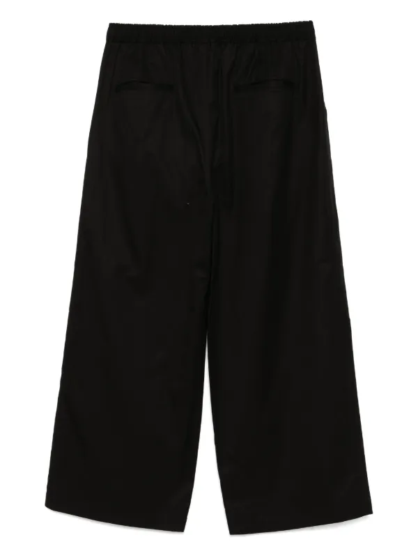 COMME des GARÇONS ワイドパンツブラック Comme Des Garçons Homme ワイドパンツ | ブラック | FARFETCH JP