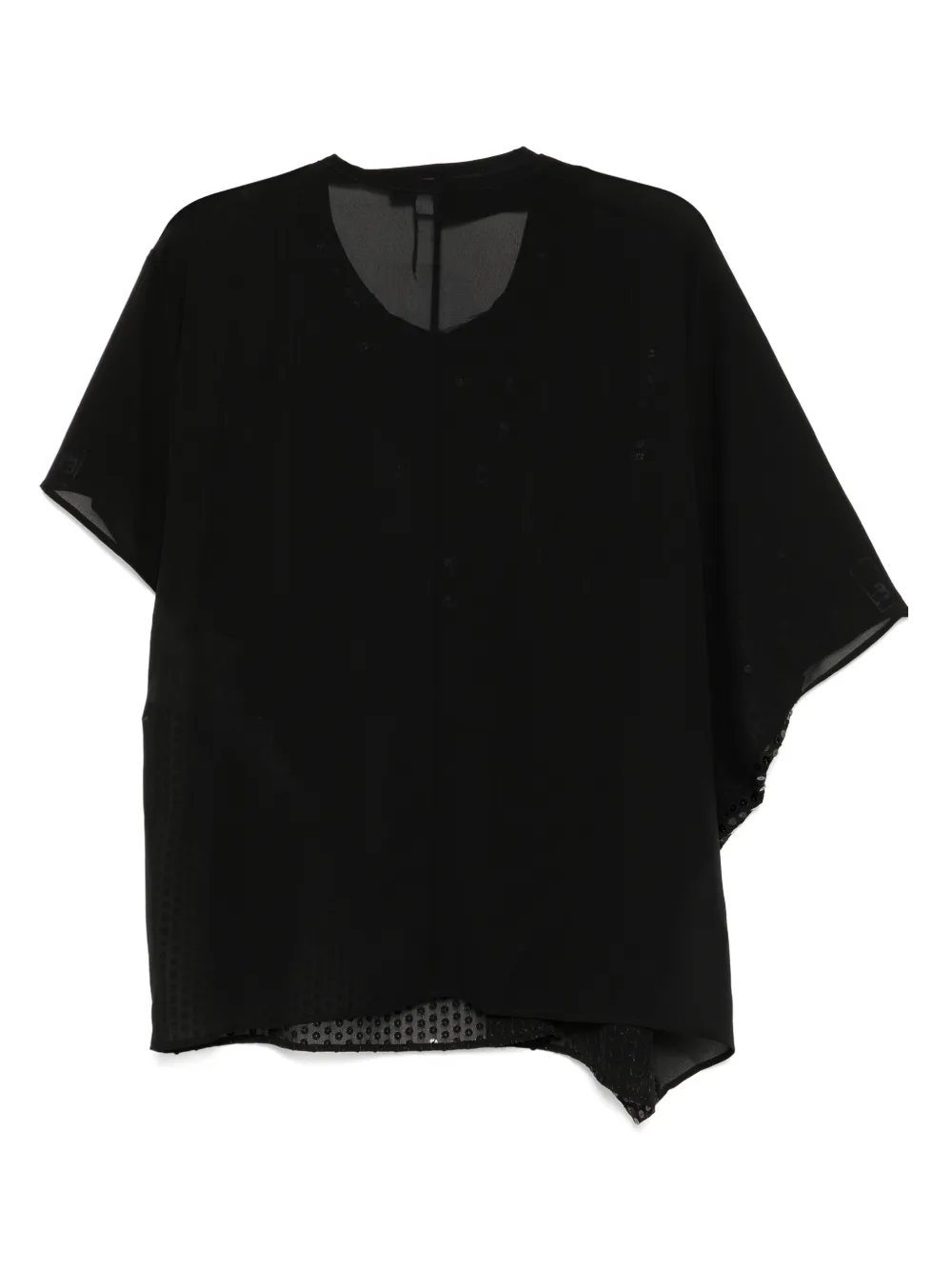 Junya Watanabe x Commes des Garçons short-sleeved top - Zwart