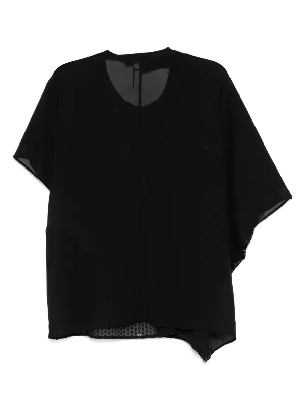 Junya Watanabe x Commes Des Garçons short-sleeved Top | Black